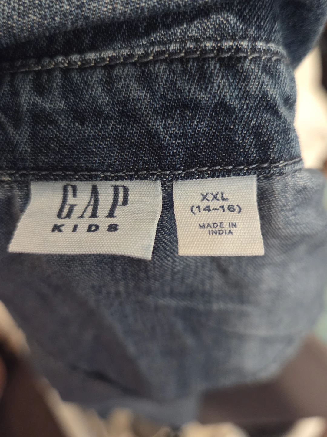 Gap Kids Denim Shirt with Embroidered Birds - Size XXL (14-16) - photo 4