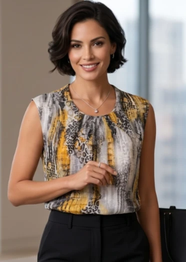 Women's Sleeveless Blouse size L
