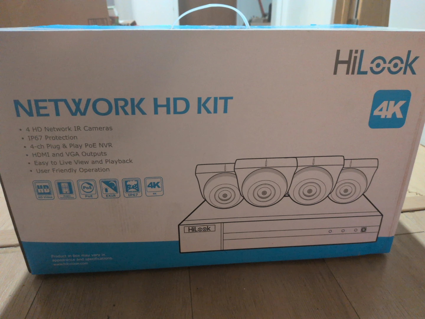 HiLook 4K Network HD Kit with 4 Cameras