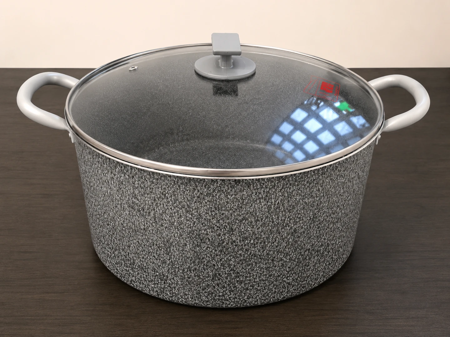 Large Cooking Pot with Glass Lid