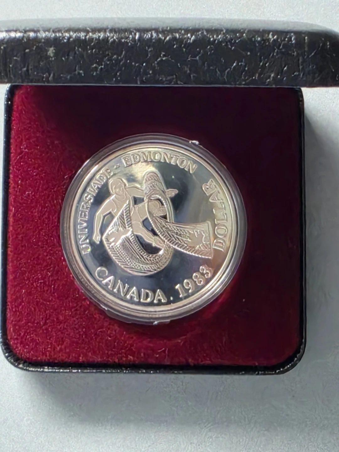 1983 $1 Edmonton World University Games Silver Proof coin