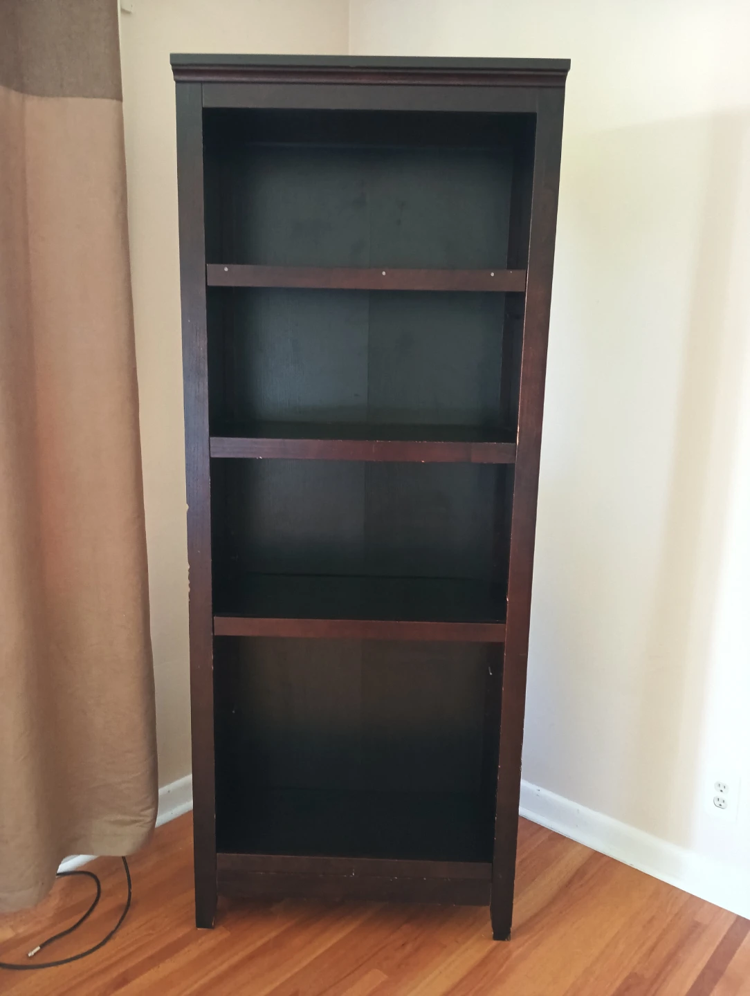 Dark Wood Bookshelf - 5 Shelves - photo 3
