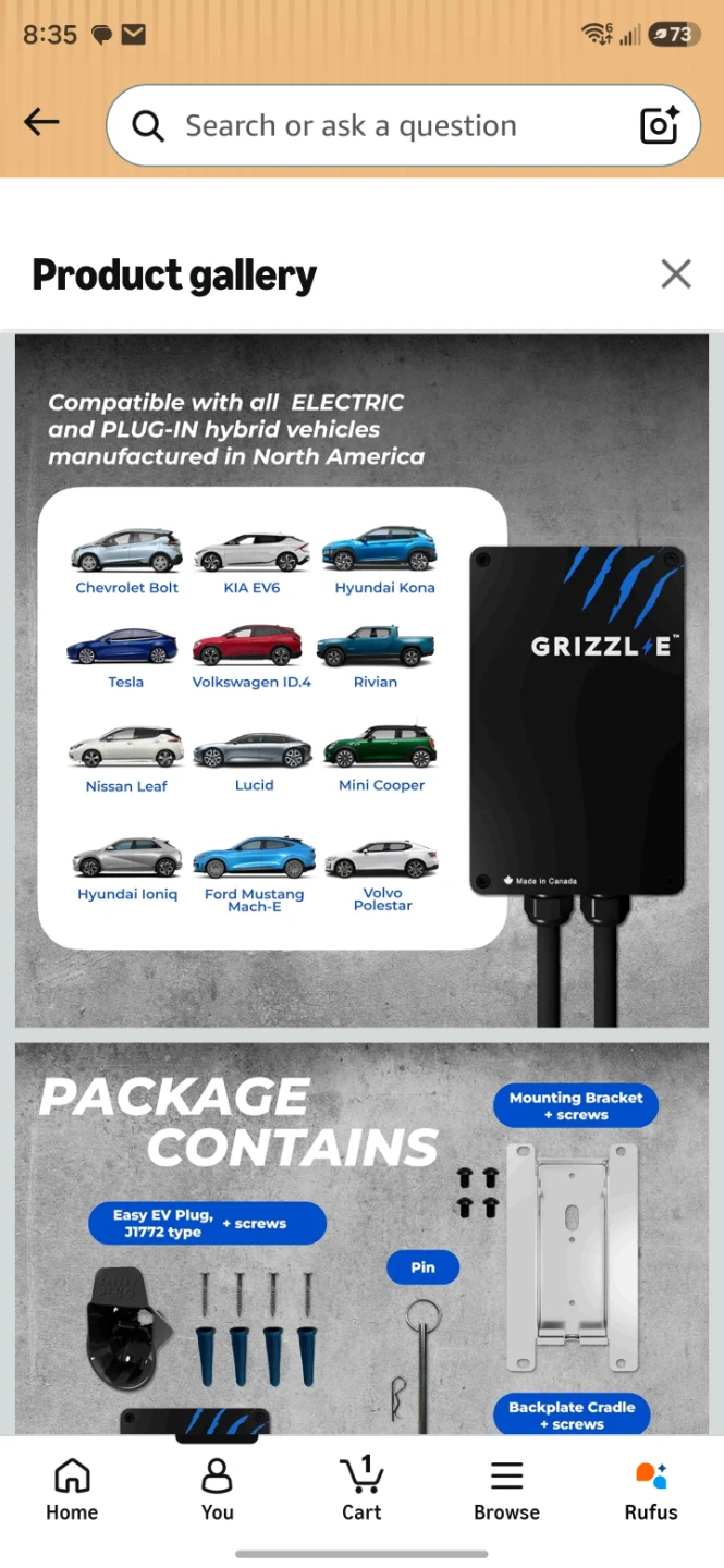 Grizzl-E Classic Black EV Charger - photo 5
