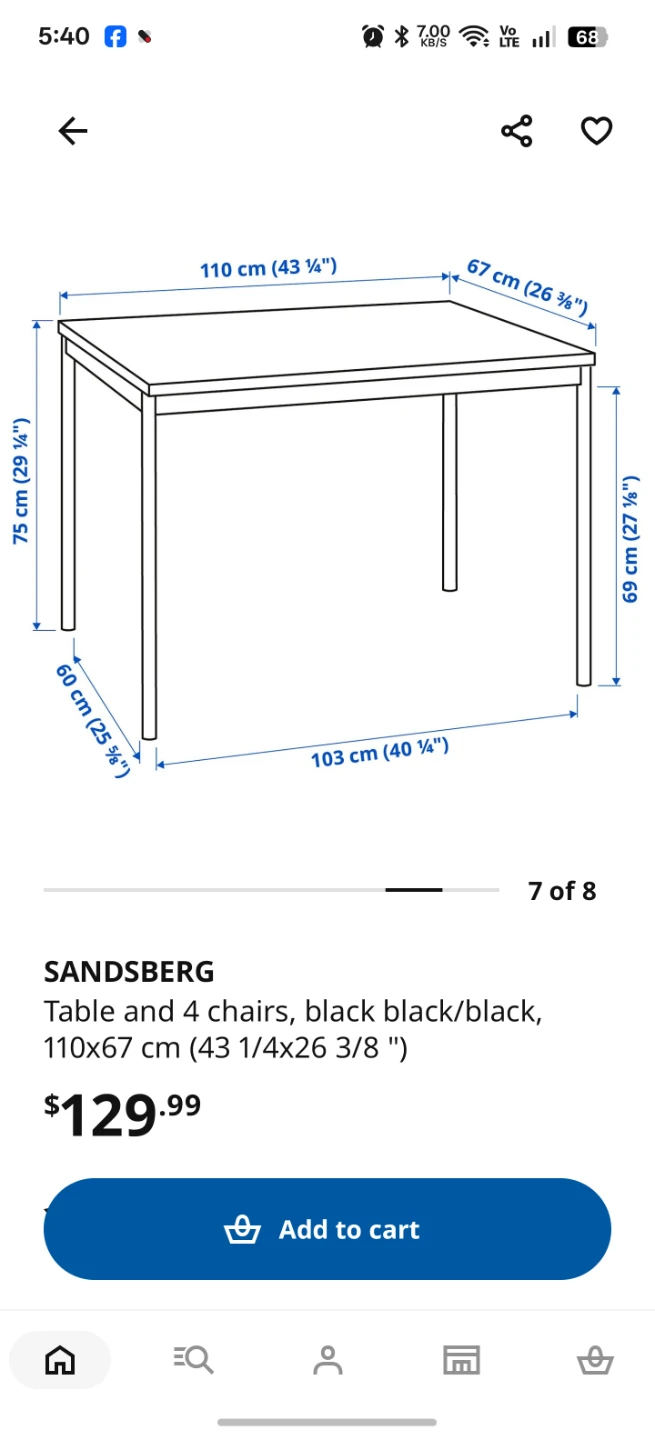 IKEA SANDSBERG Table and 4 Chairs - photo 3