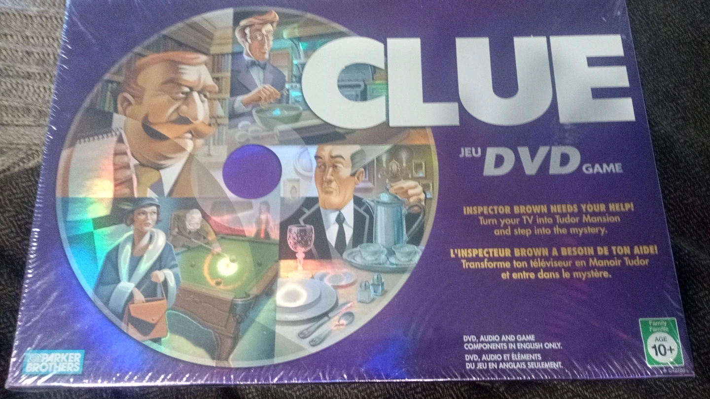 Clue DVD Game Parker Brothers (NIB)