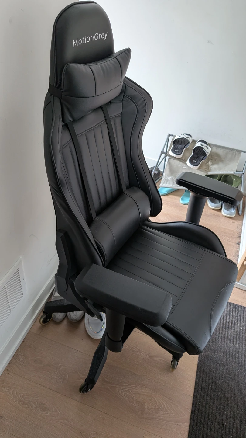 MotionGrey Black Gaming Chair - photo 4