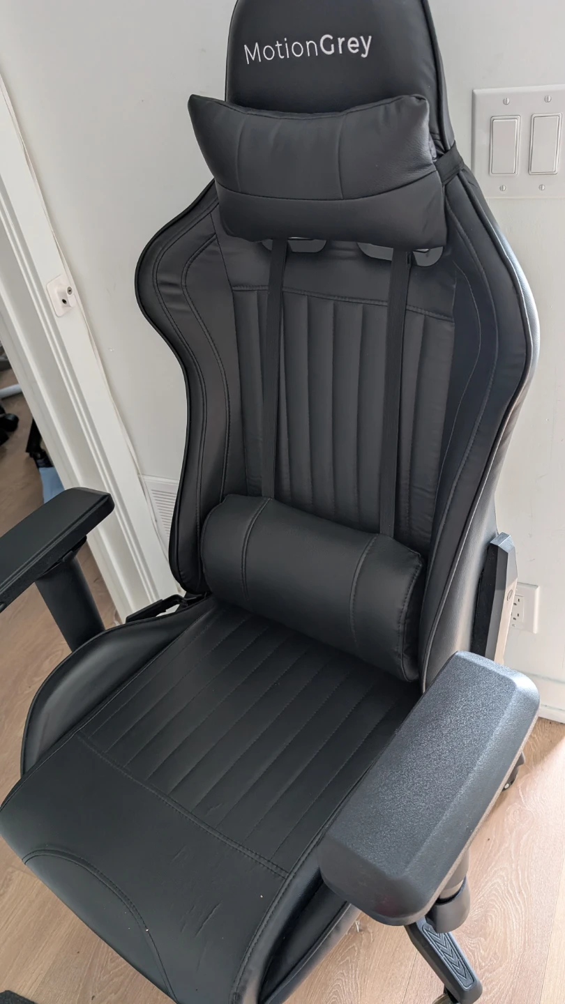 MotionGrey Black Gaming Chair - photo 5