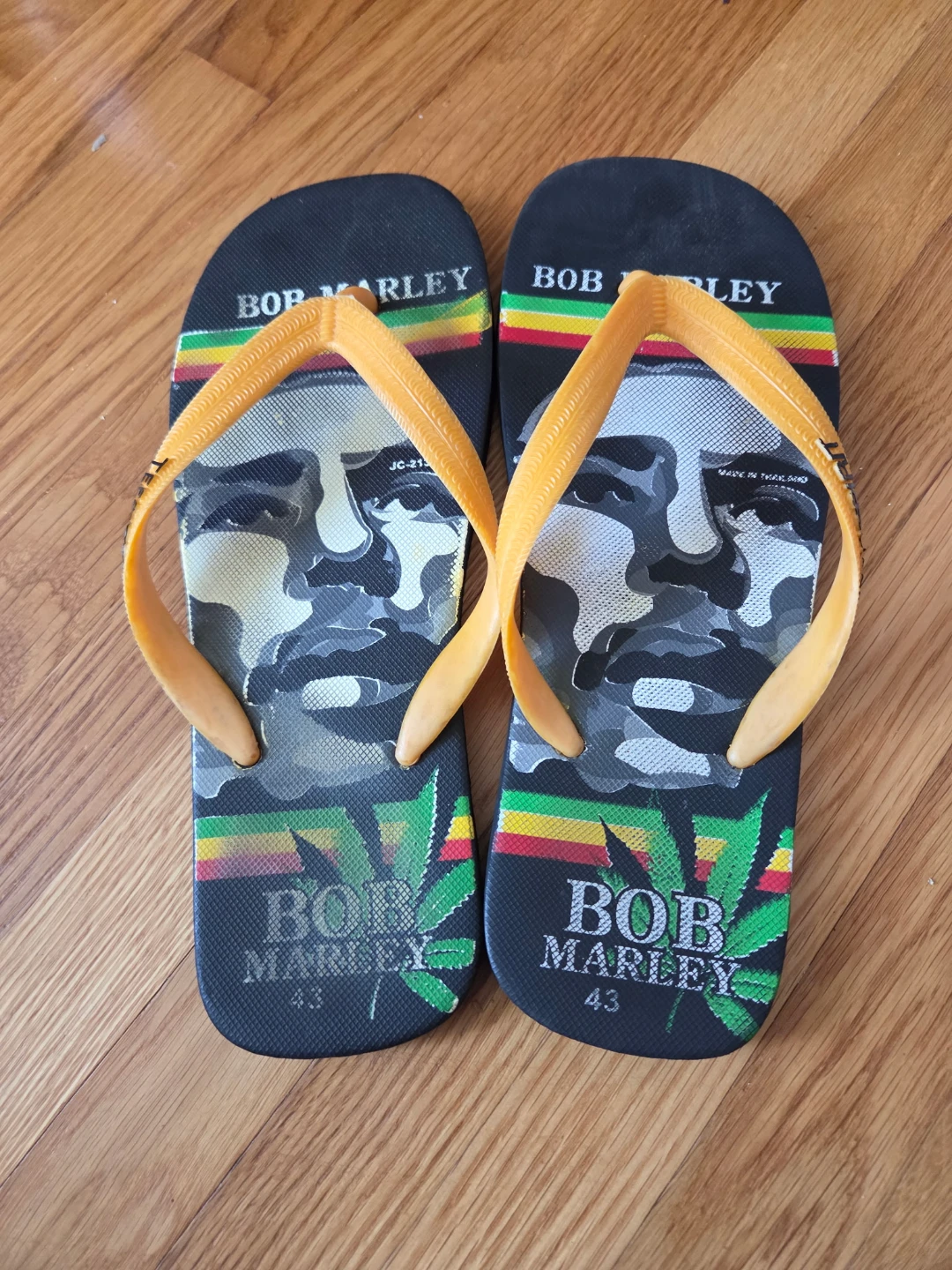 Bob Marley Flip Flops Size 43