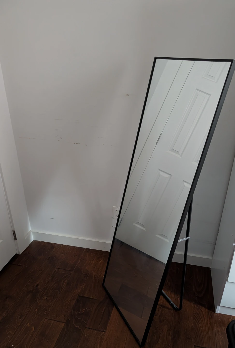 Full Length Standing Mirror with Black Frame