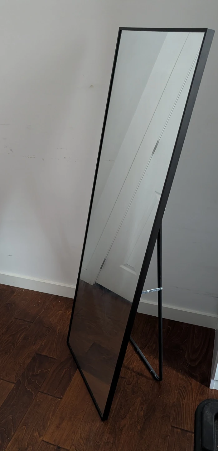 Full Length Standing Mirror with Black Frame - photo 2