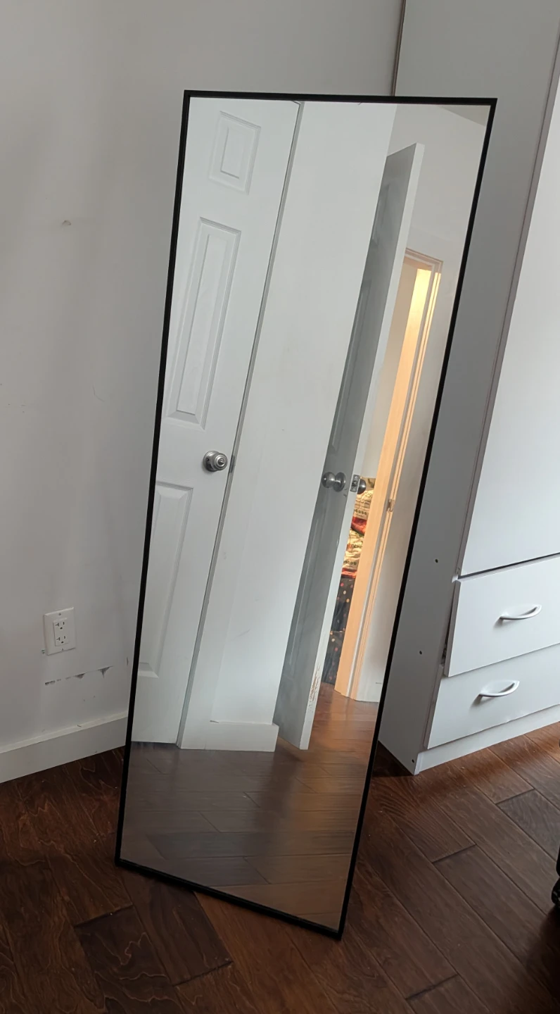 Full Length Standing Mirror with Black Frame - photo 4