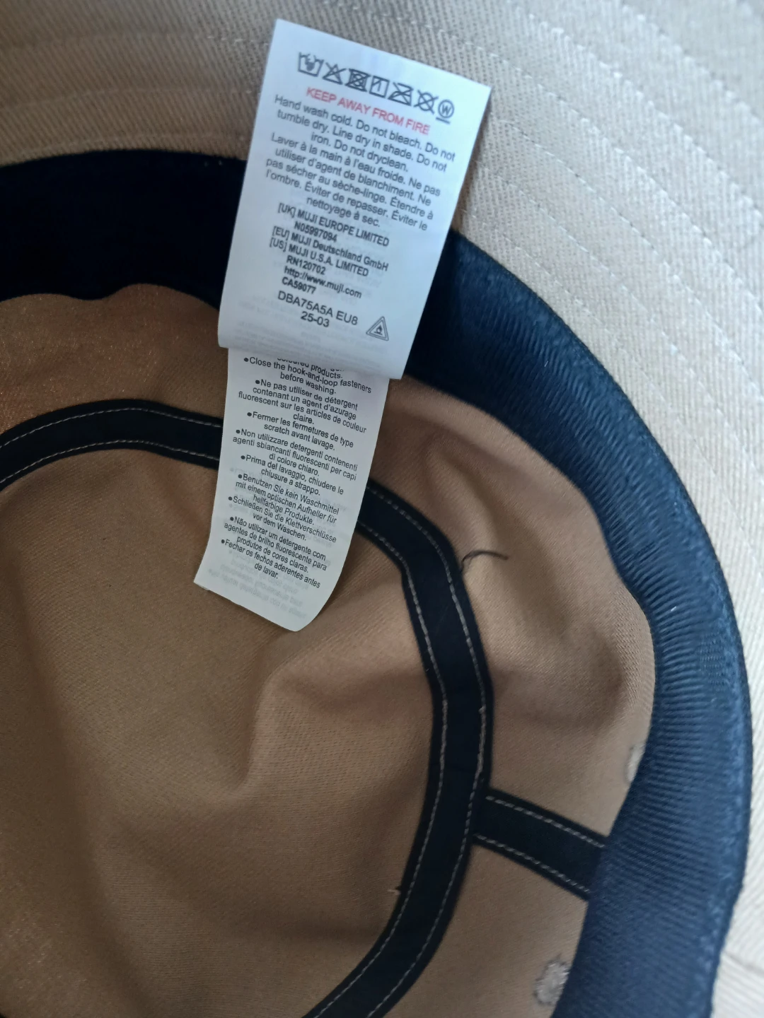 MUJI Bucket Hat - Beige - photo 3
