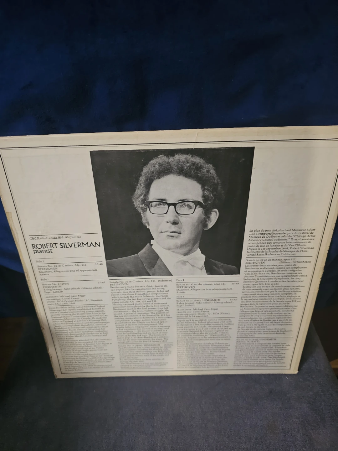 Robert Silverman CBC Transcription Piano Record SM-90 - photo 2