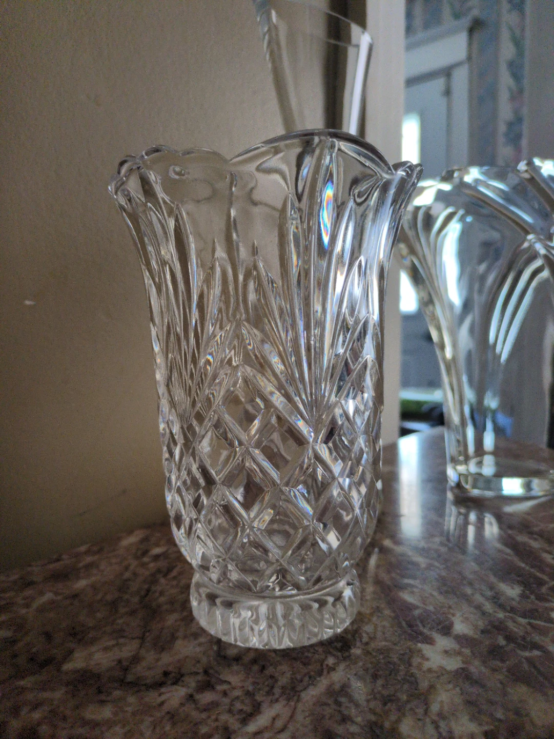 Set of 3 Crystal Vases - photo 2