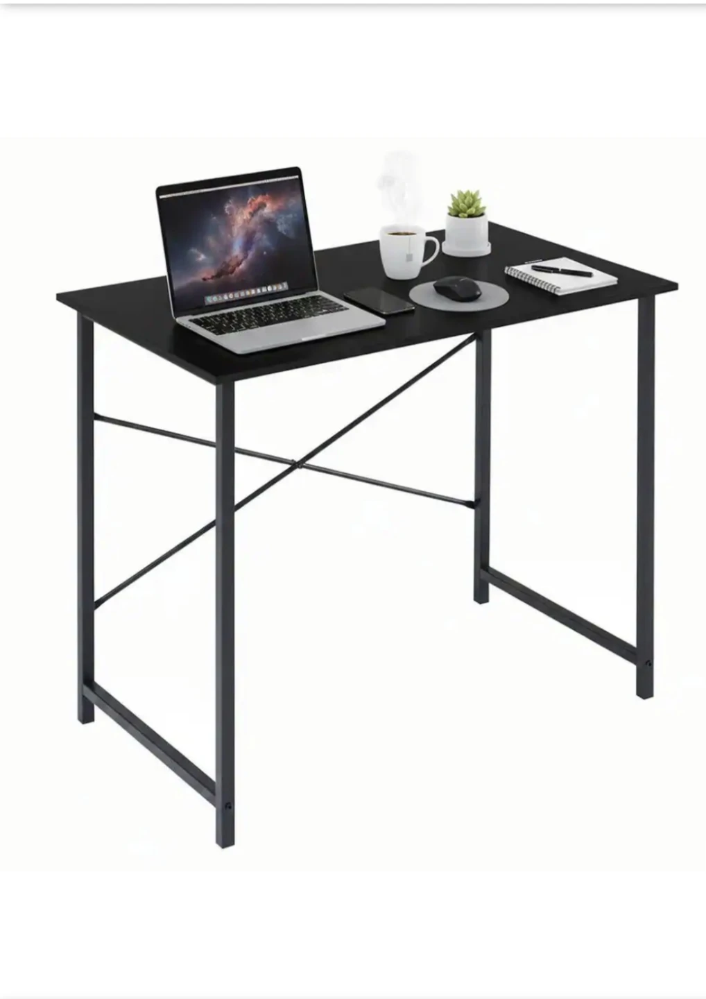 Black Compact Desk