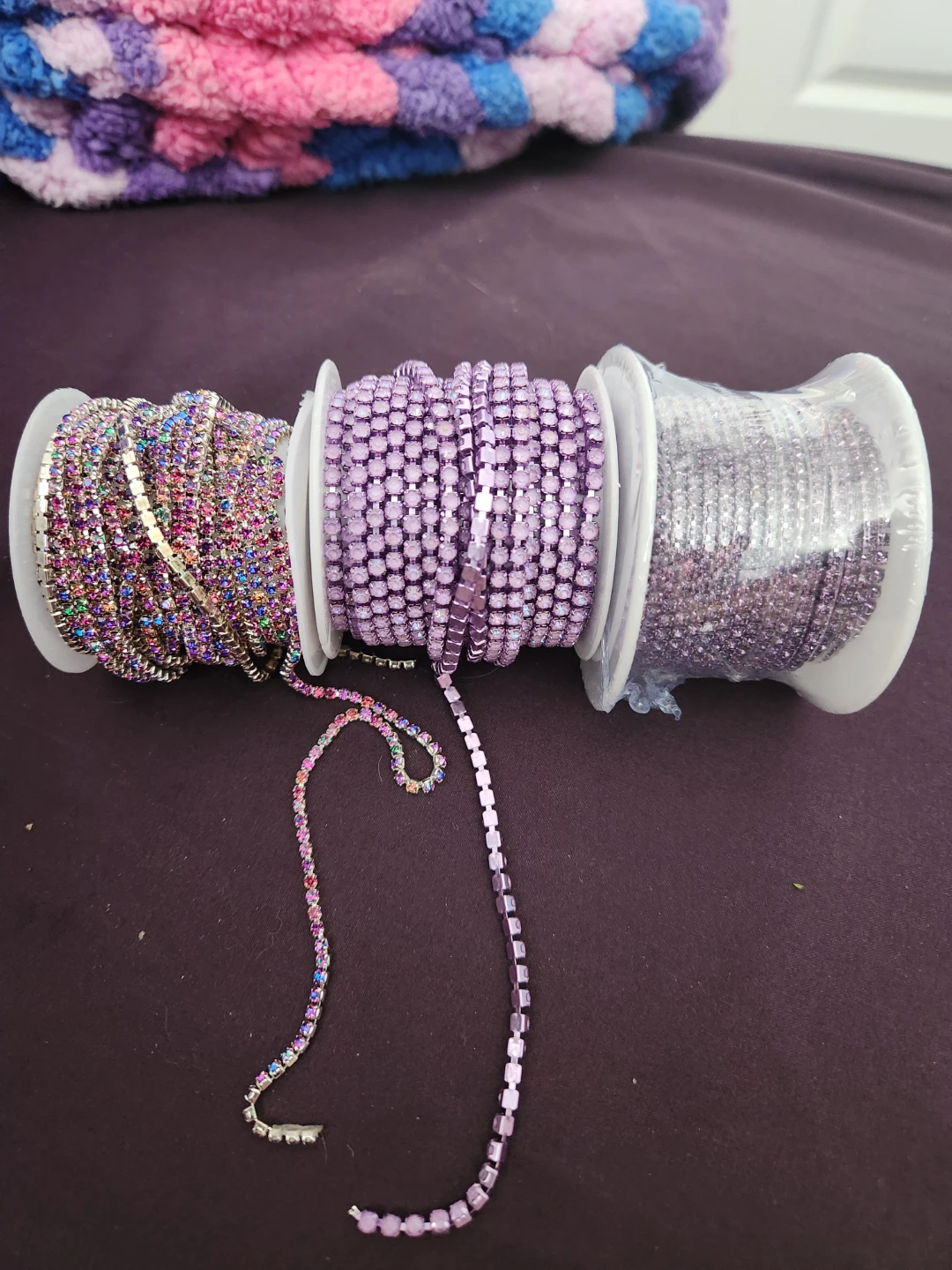 Rhinestone chains