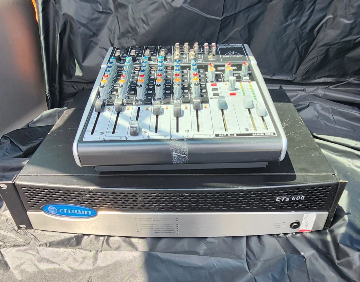 Behringer XENYX 802 Mixer and Crown CTs 600 Power Amplifier - photo 2