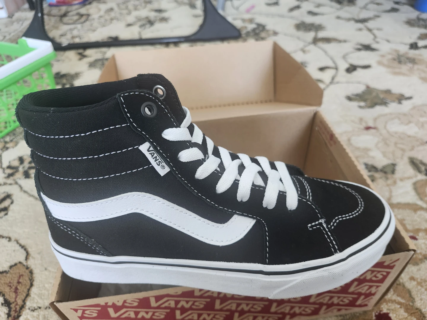 Vans SK8-Hi Black White High Top Sneakers $20 - photo 2