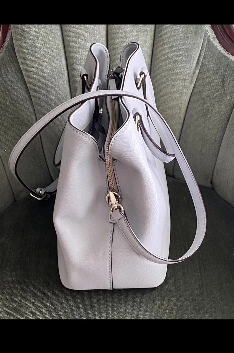 Kate Spade New York Grey Leather Satchel Purse - photo 3