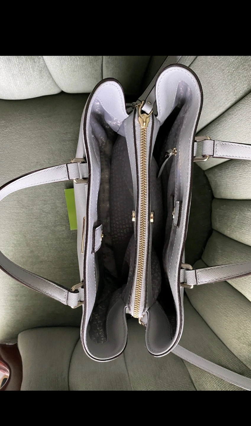 Kate Spade New York Grey Leather Satchel Purse - photo 4