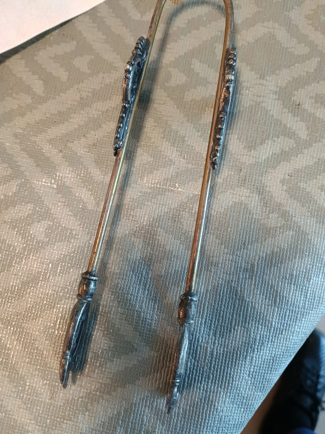 Vintage Silver-Plated Decorative Tongs