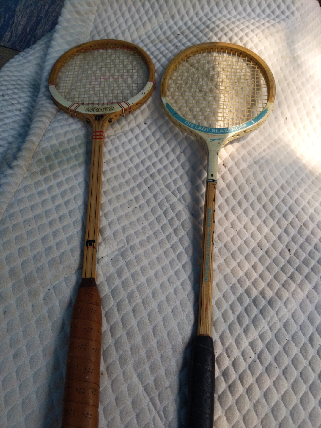 Vintage Manta & Slazenger Badminton Rackets