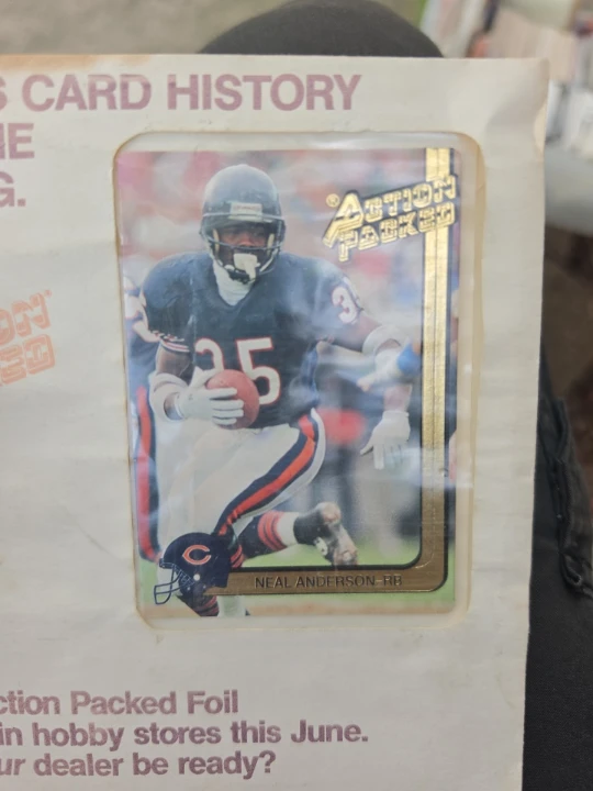 Neal Anderson Chicago Bears Football Card