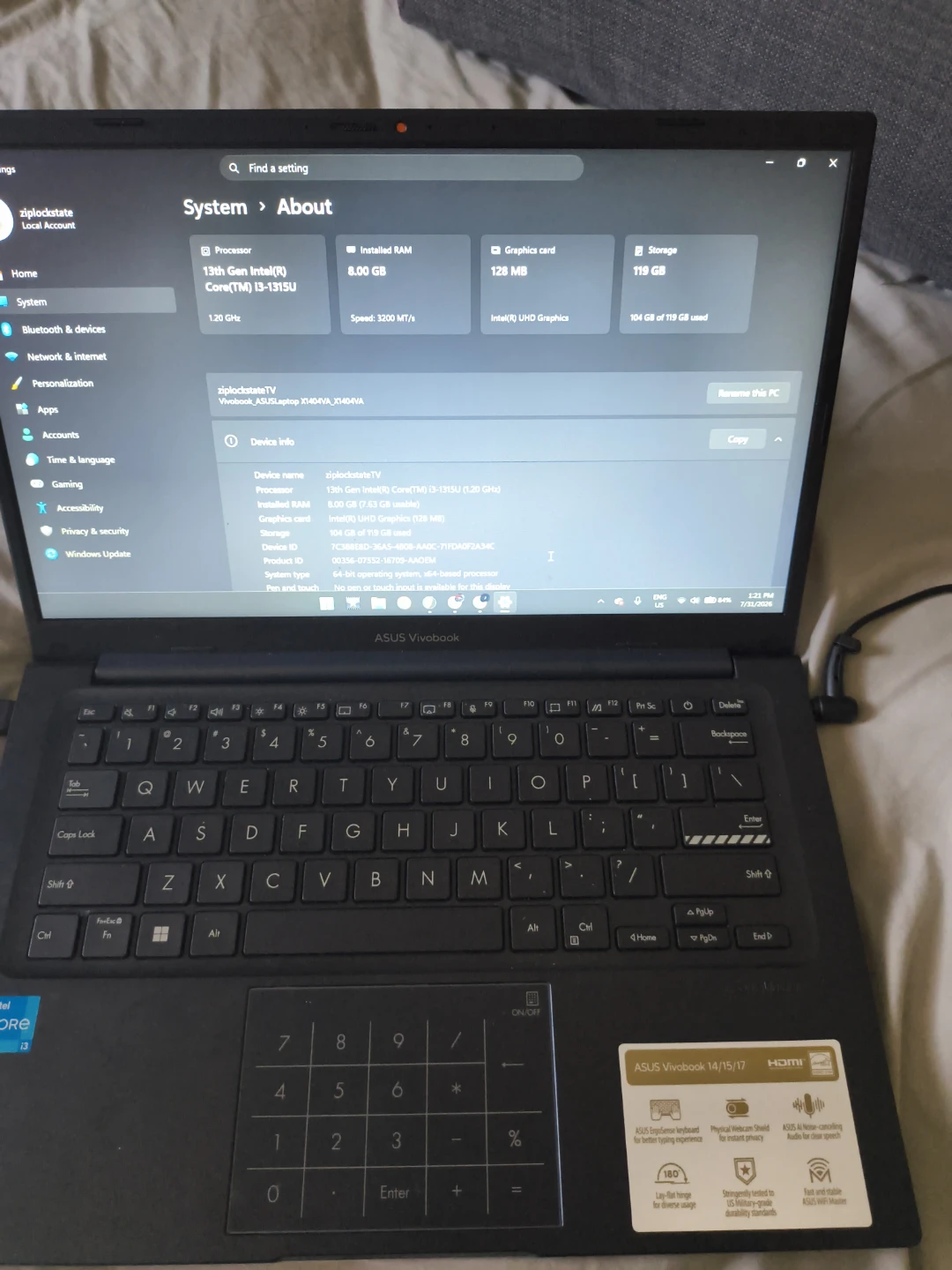 ASUS Vivobook Laptop 14"