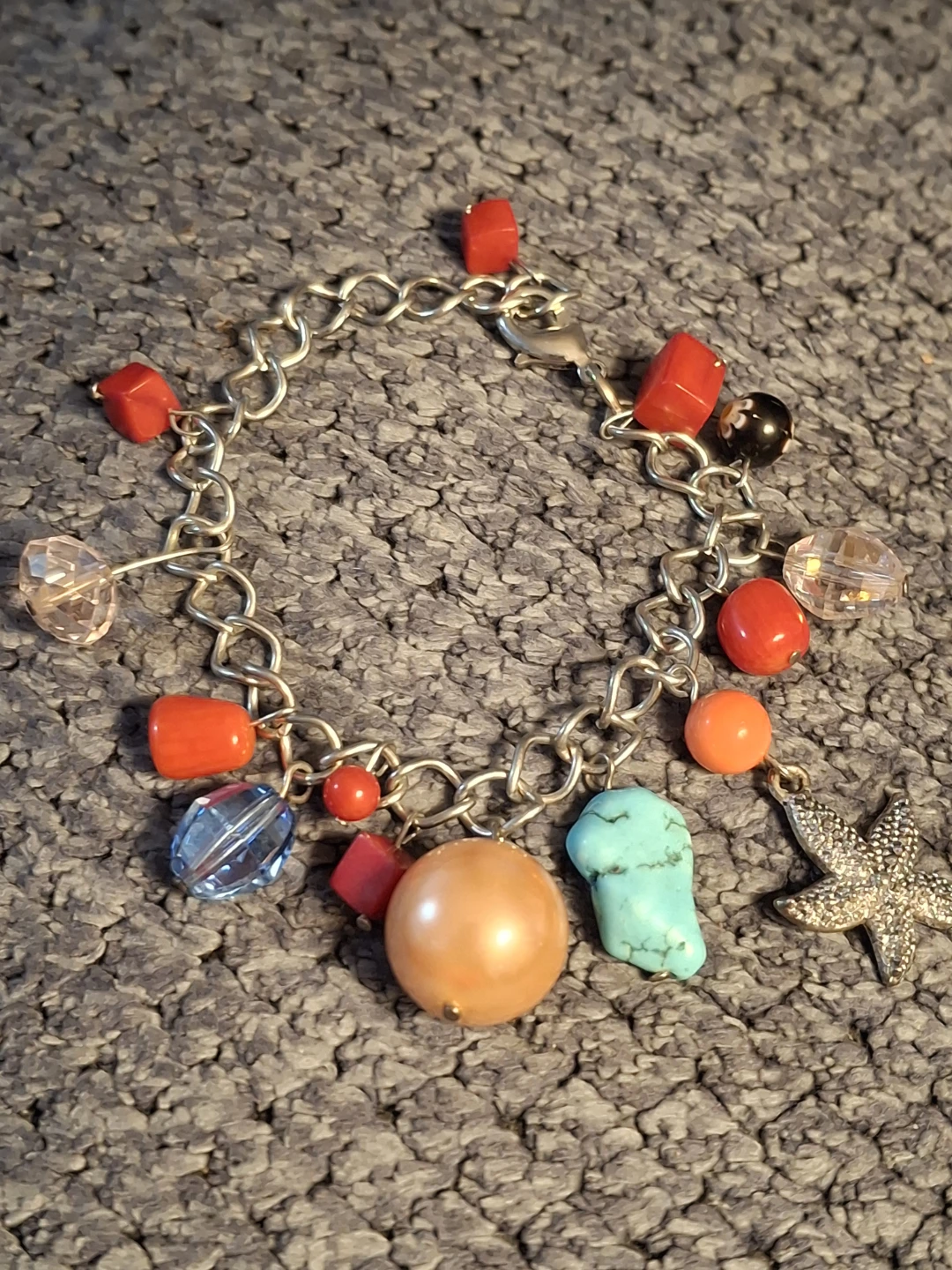 Beaded Charm Bracelet with Starfish