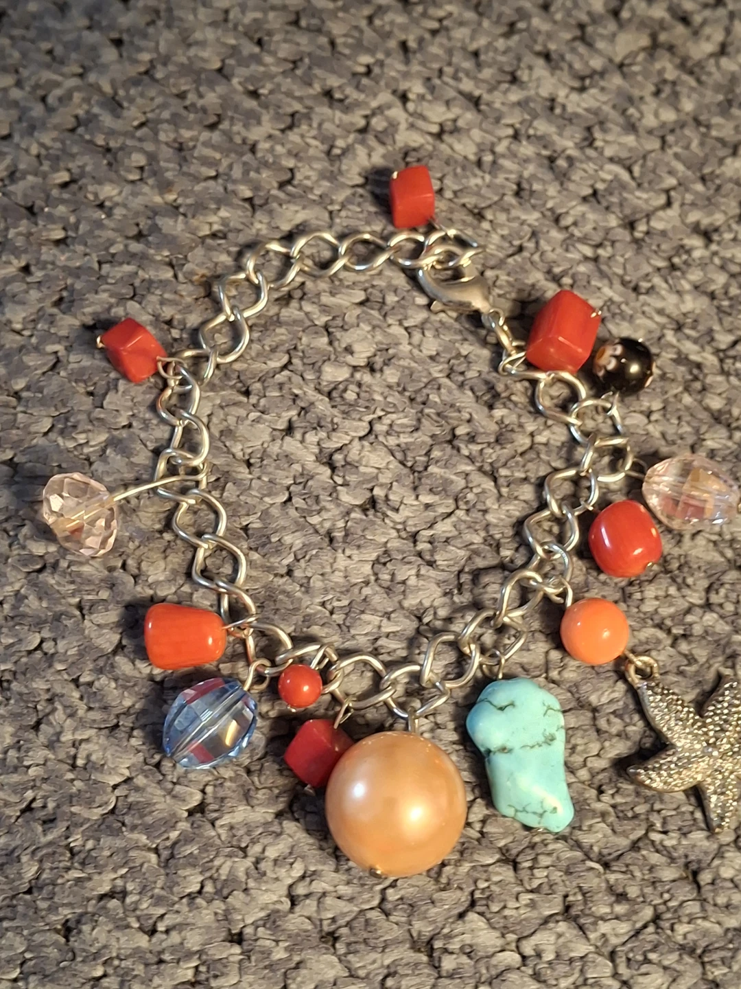 Beaded Charm Bracelet with Starfish - photo 2