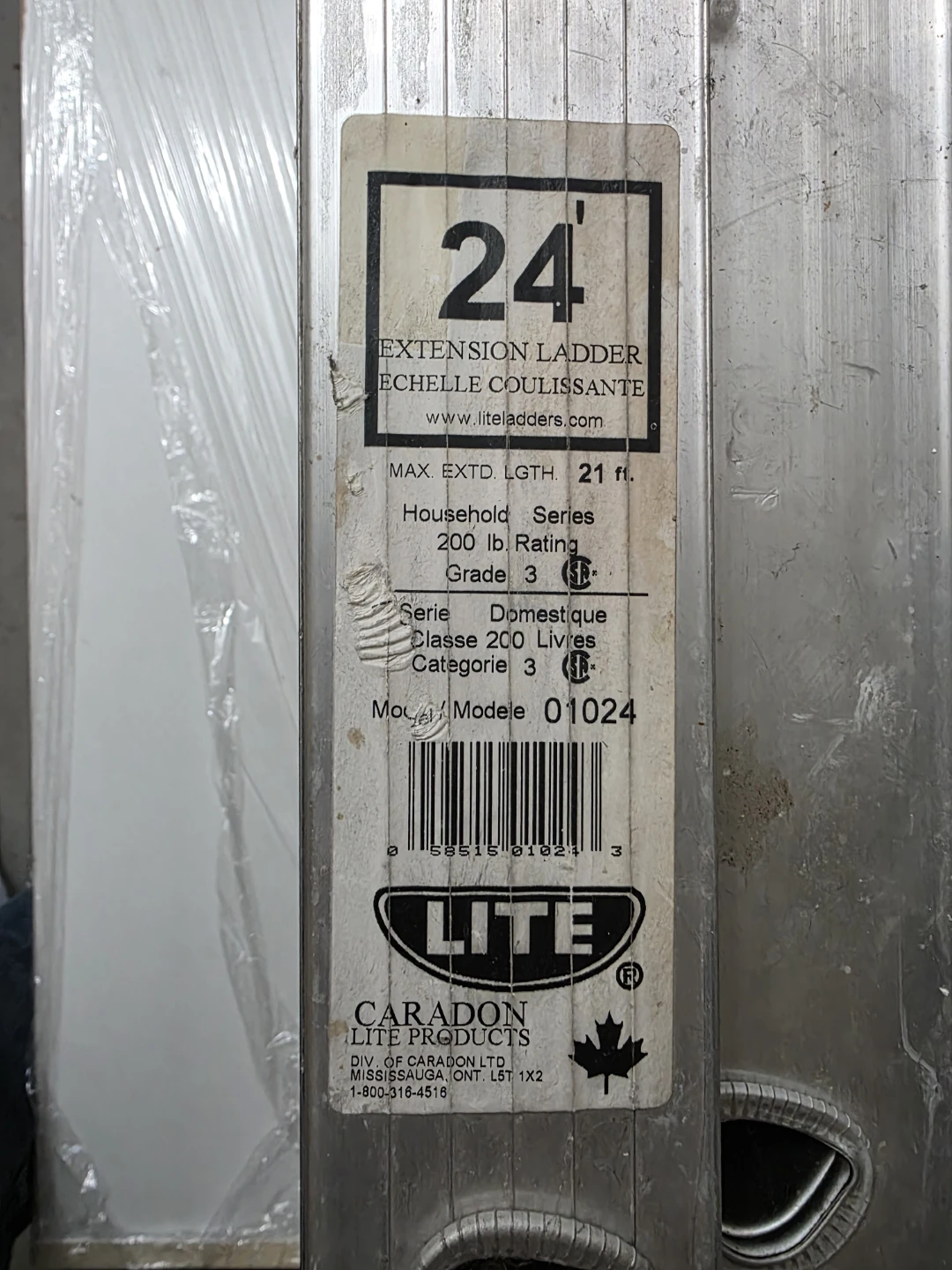 Lite 24' Extension Ladder - photo 2