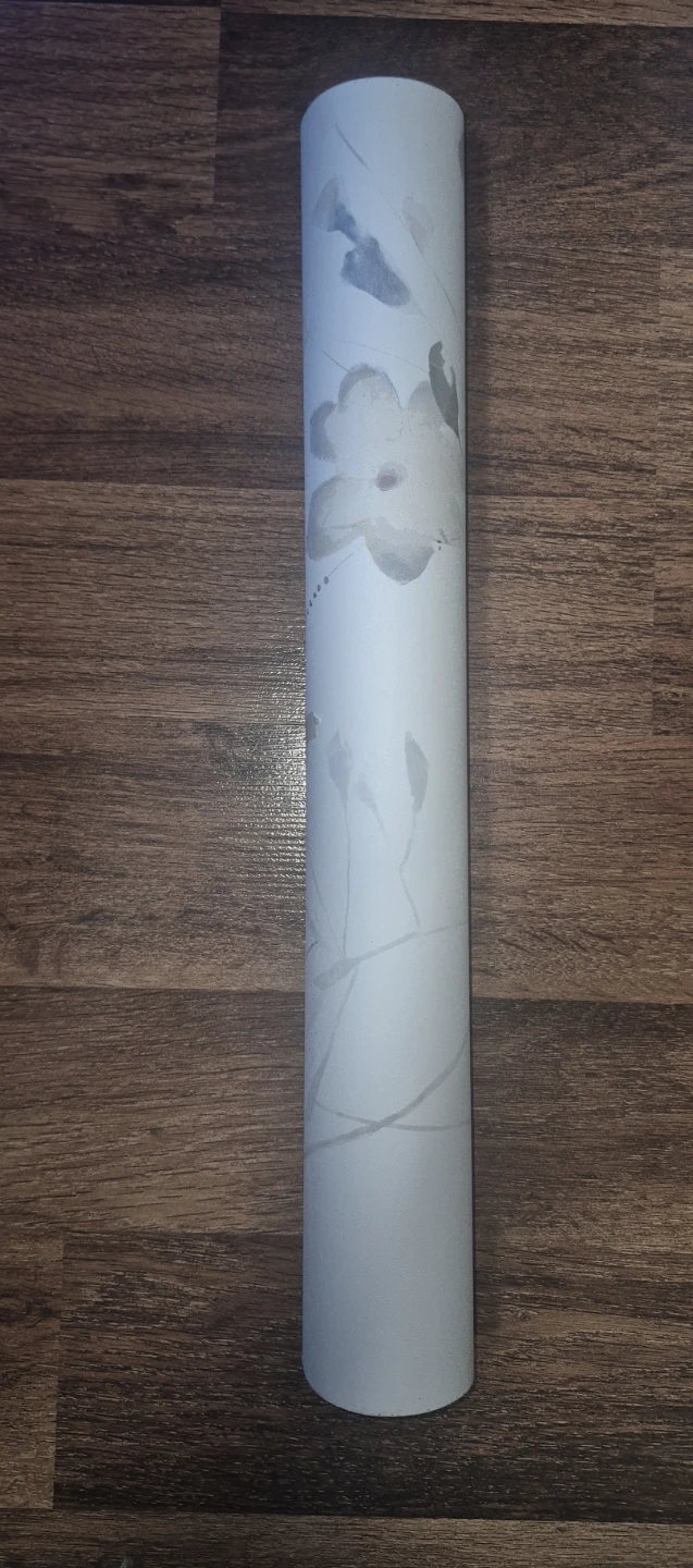 White Watercolor Floral Peel & Stick Wallpaper Roll 17.3"×385" - photo 3
