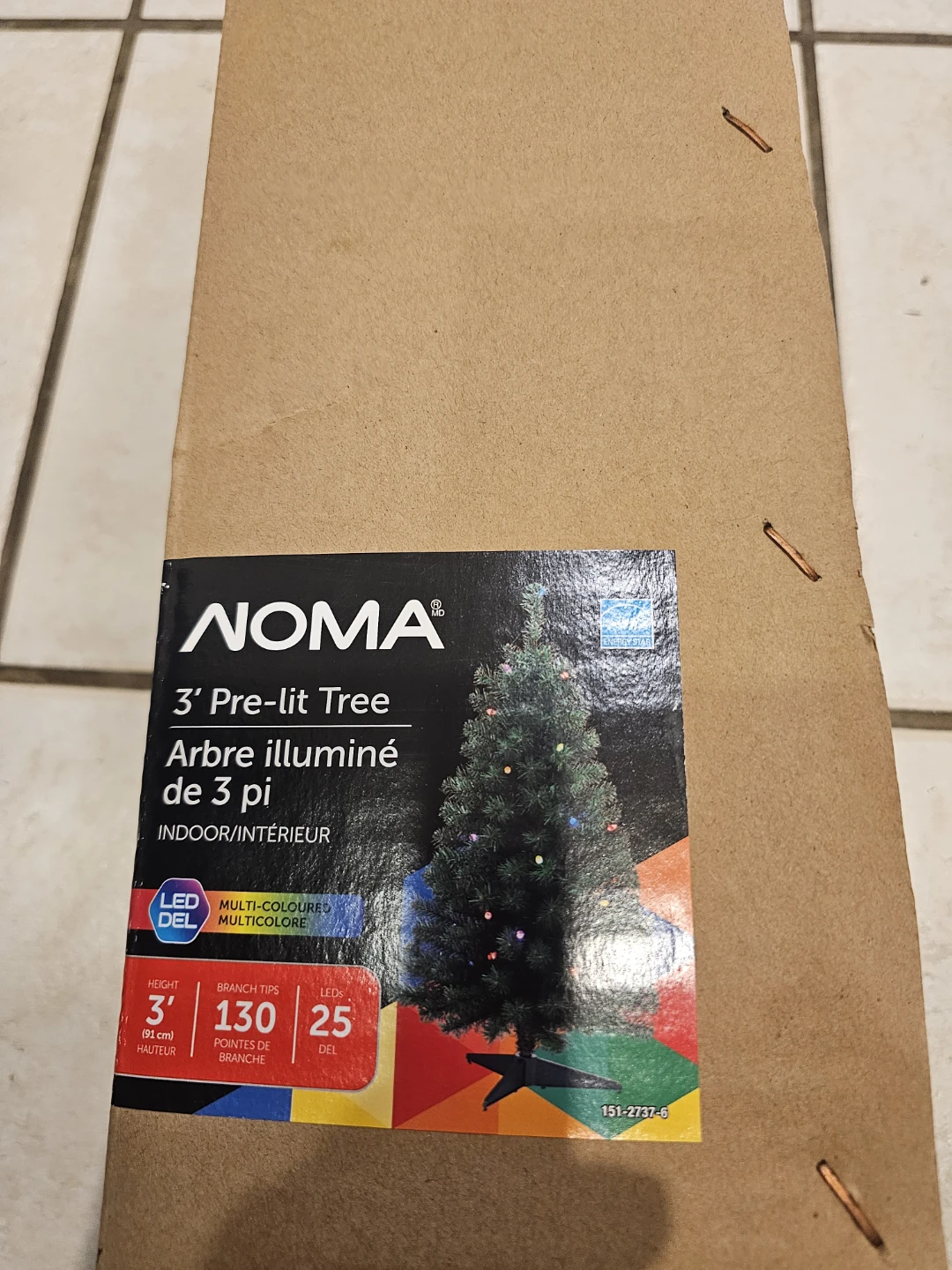NOMA 3' Pre-lit Multi-colour LED Christmas Tree
