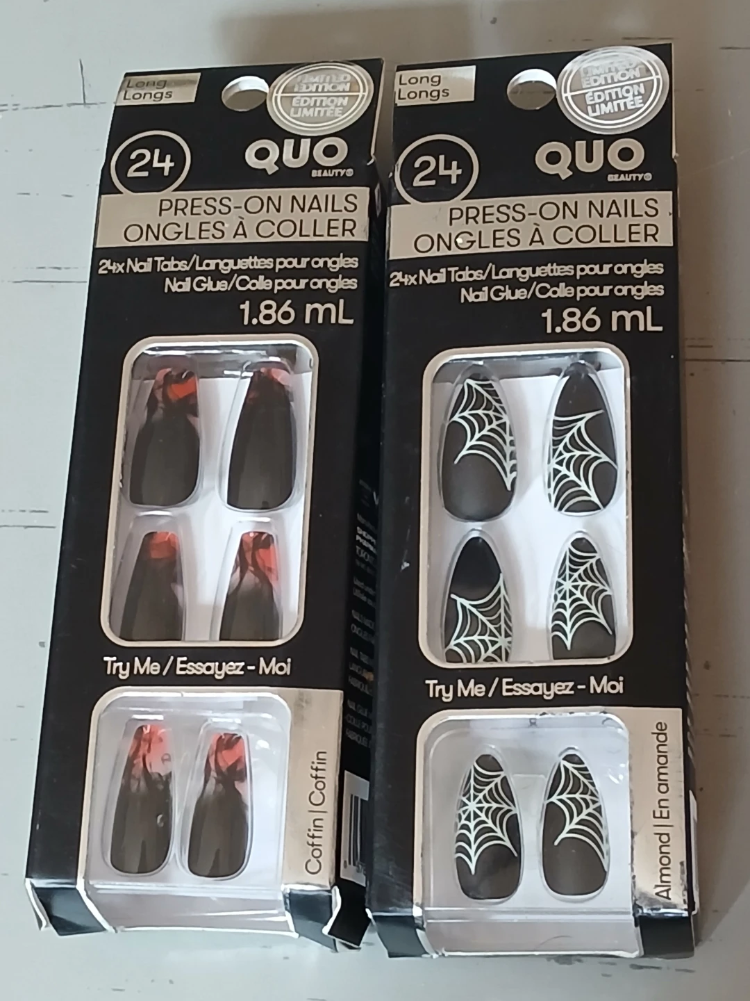 QUO Beauty Press-On Nails - Spiderweb & Coffin