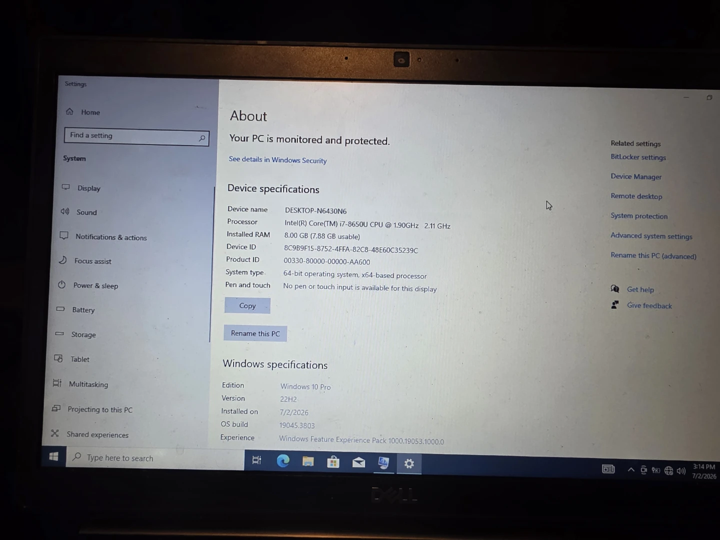 Dell Laptop Latitude 7400 - photo 3