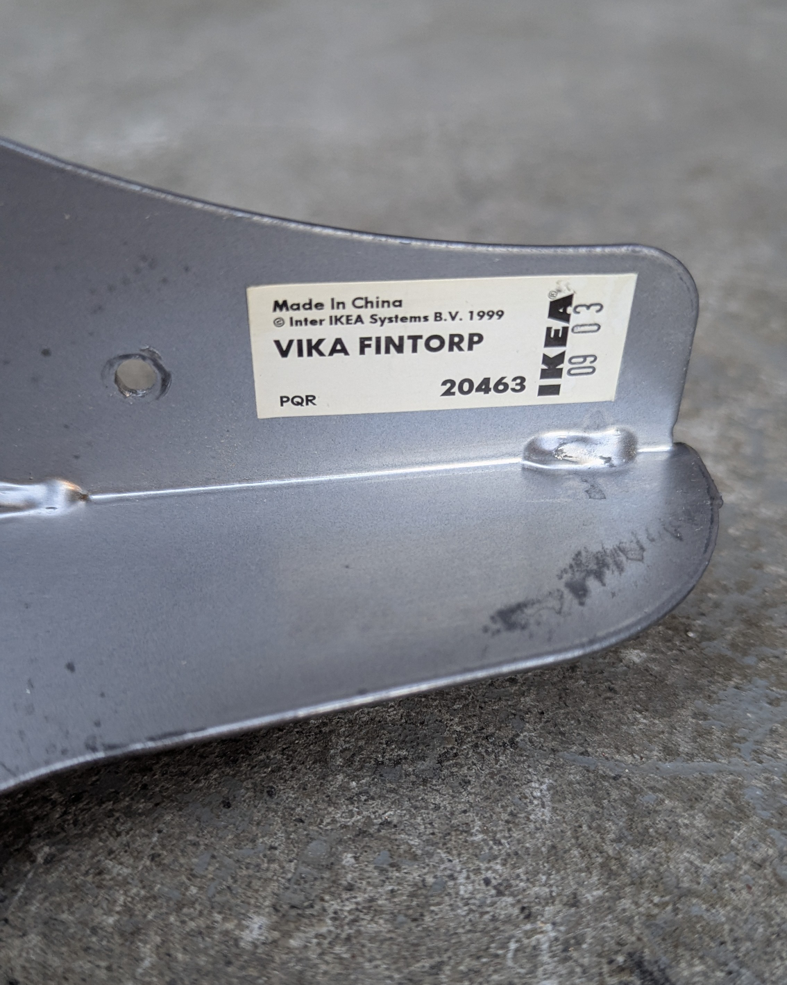 4 Ikea Vika Fintorp 20463 Metal Table Legs 27.5" - photo 3