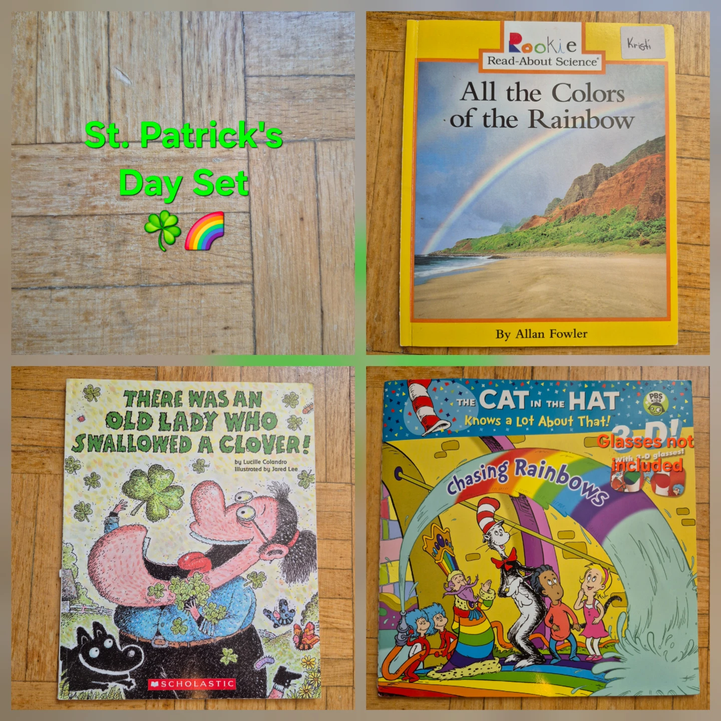 Set of 3 Kindergarten Books for St. Patrick's Day