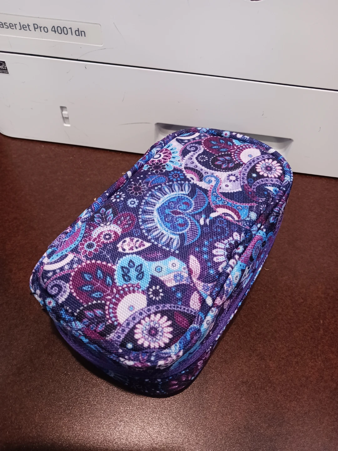 Paisley Print Pill Organizer Case