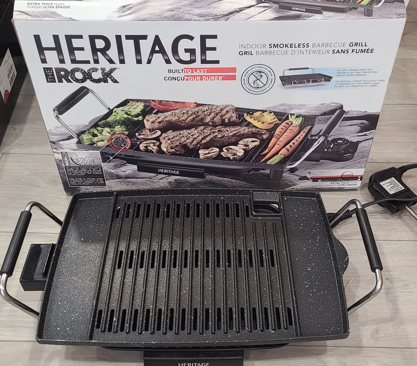 Heritage The Rock 1500W Non-Stick Smokeless Grill