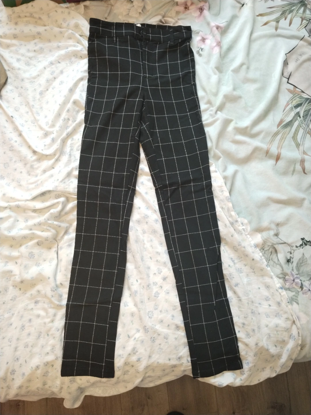 Black and White Plaid Pants