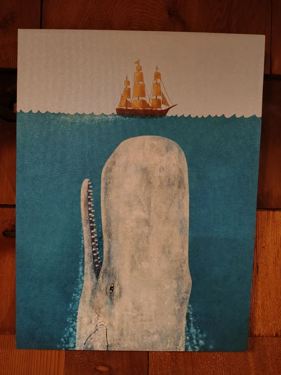 Art Print - Whale and Sailing Ship