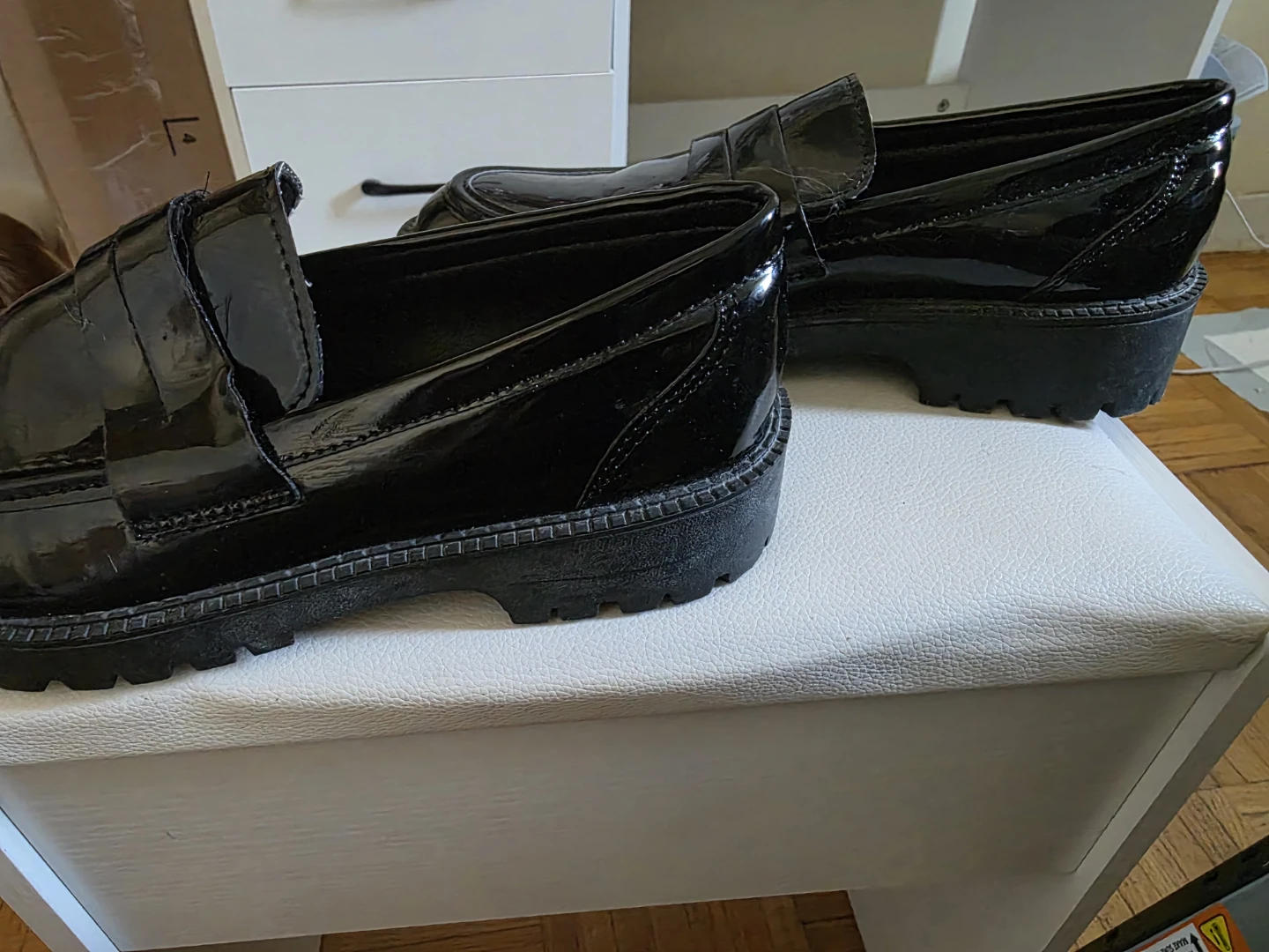 Black Patent Loafers - Size 240 - photo 2