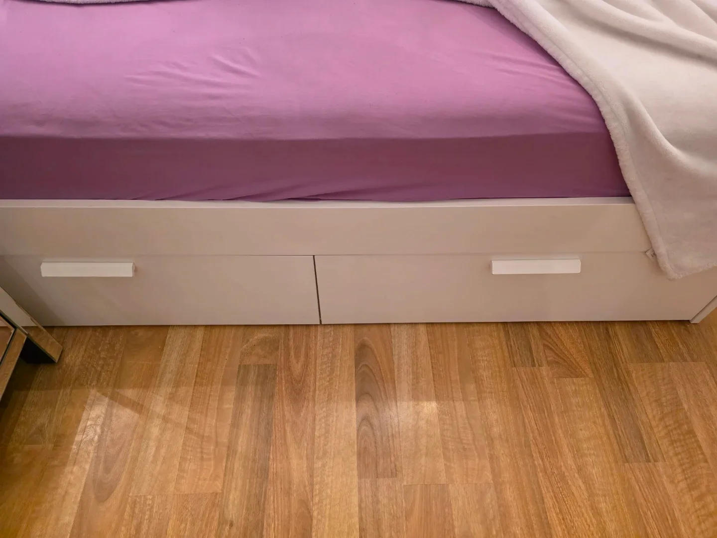 White King Size Bed Frame with Storage Drawers - photo 4