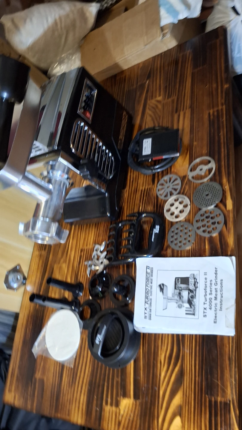 STX TurboForce II 4000 Series Electric Meat Grinder w foot pedal - photo 2