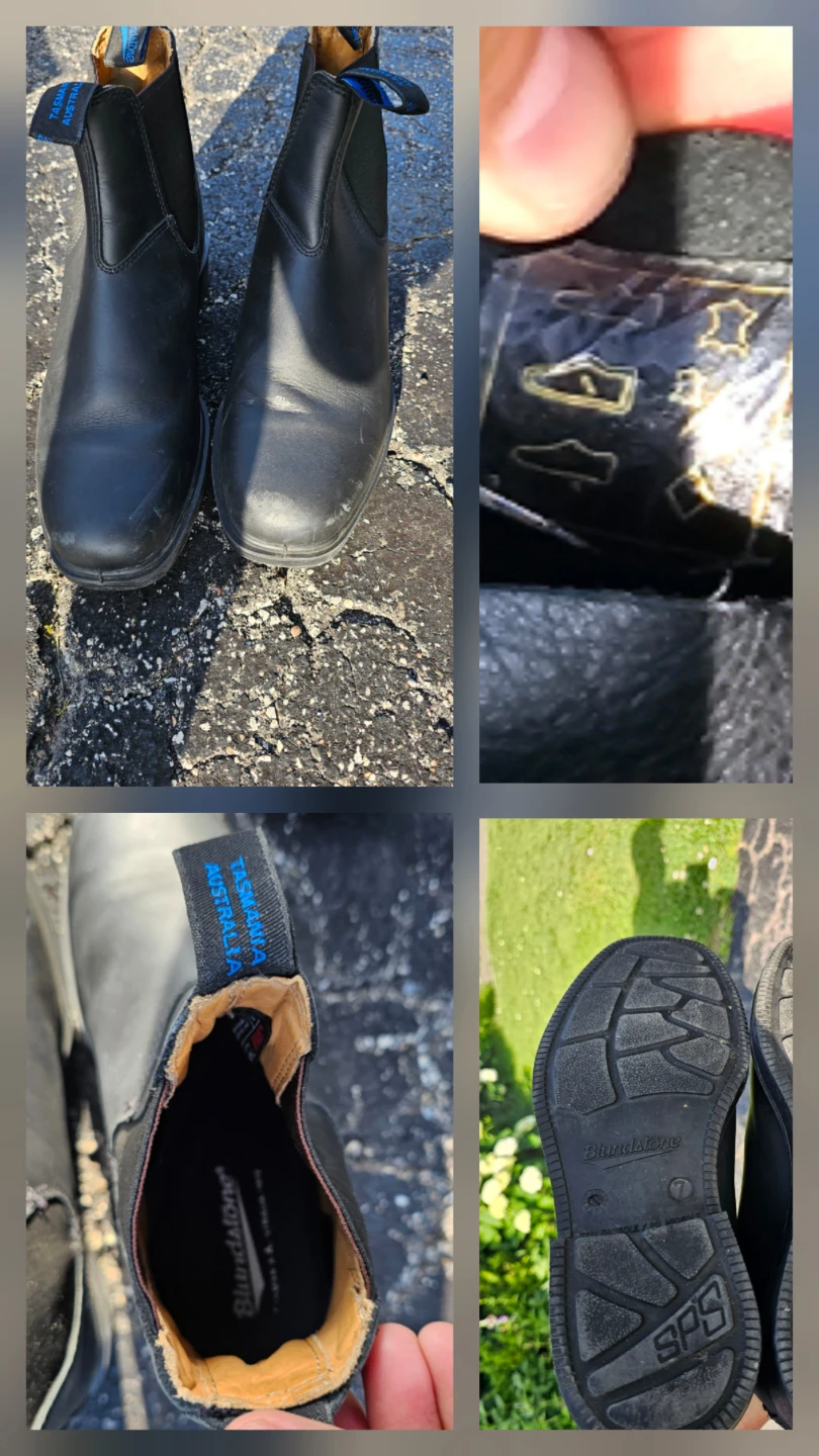 Blundstone Black Leather Boots UK 9