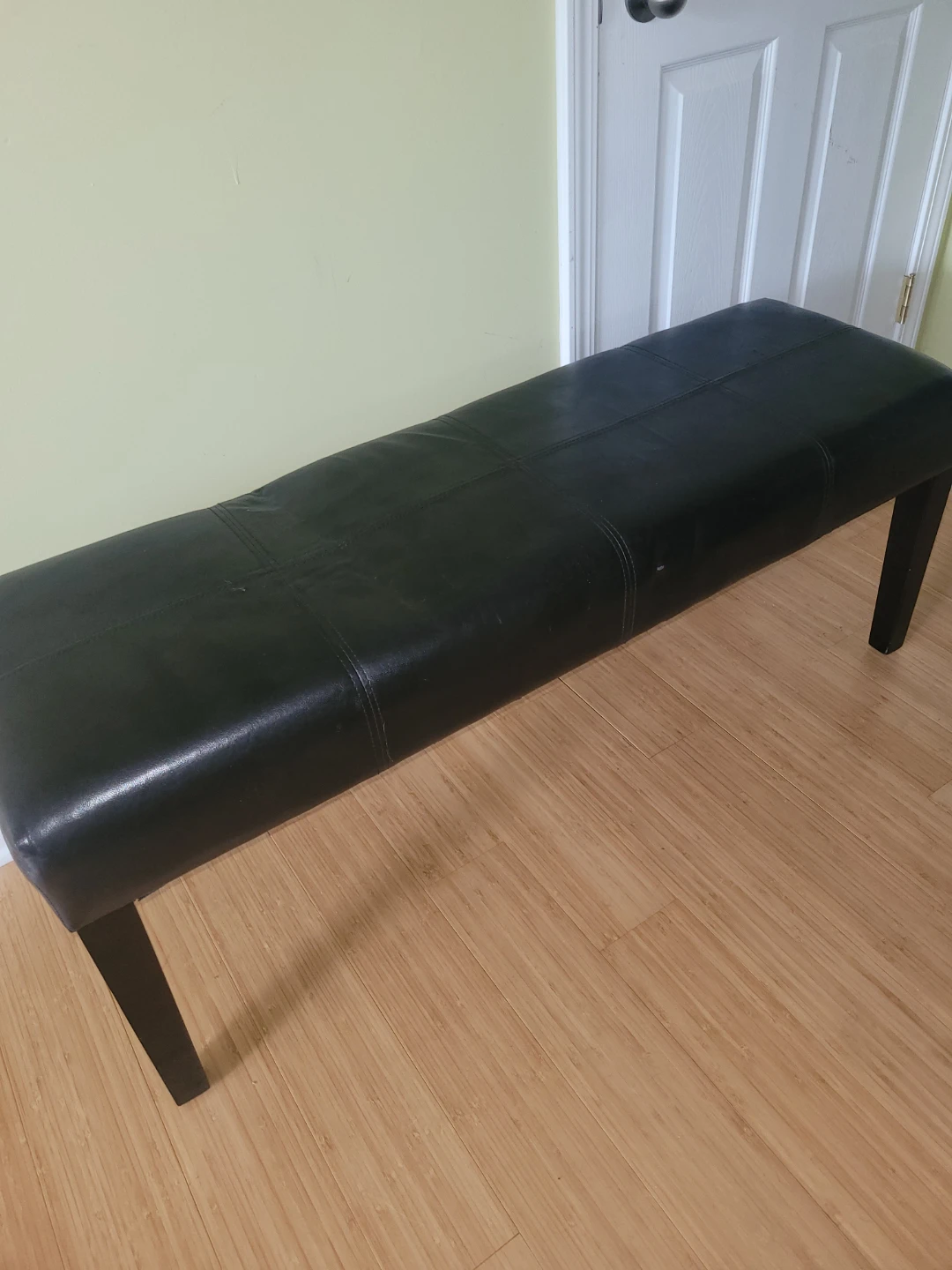 Faux Leather Upholstered Bench