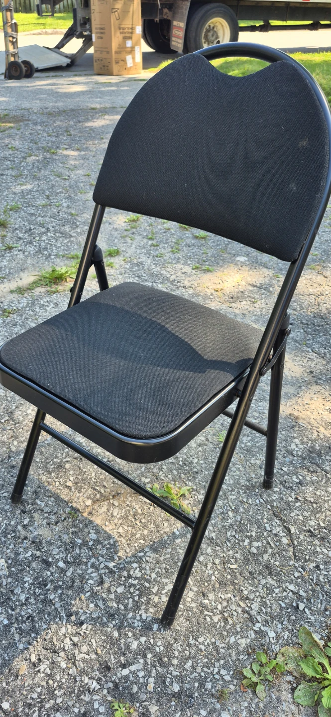 Black Folding Chair - photo 2