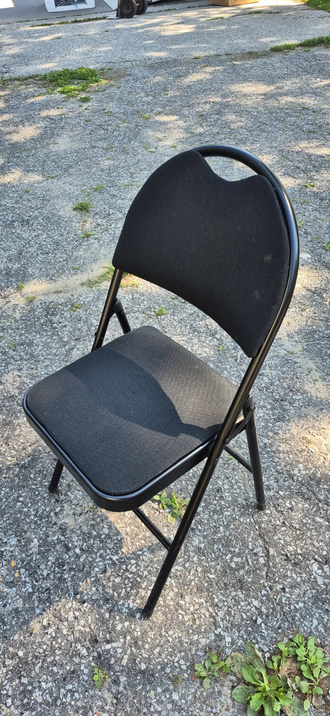 Black Folding Chair - photo 4