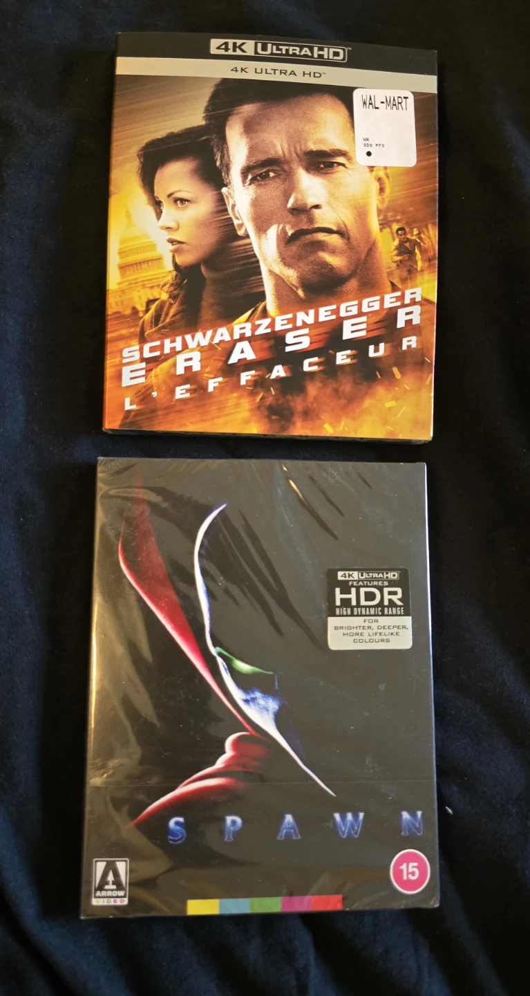 Eraser 4K UHD Blu-ray & Spawn 4K UHD Blu-ray