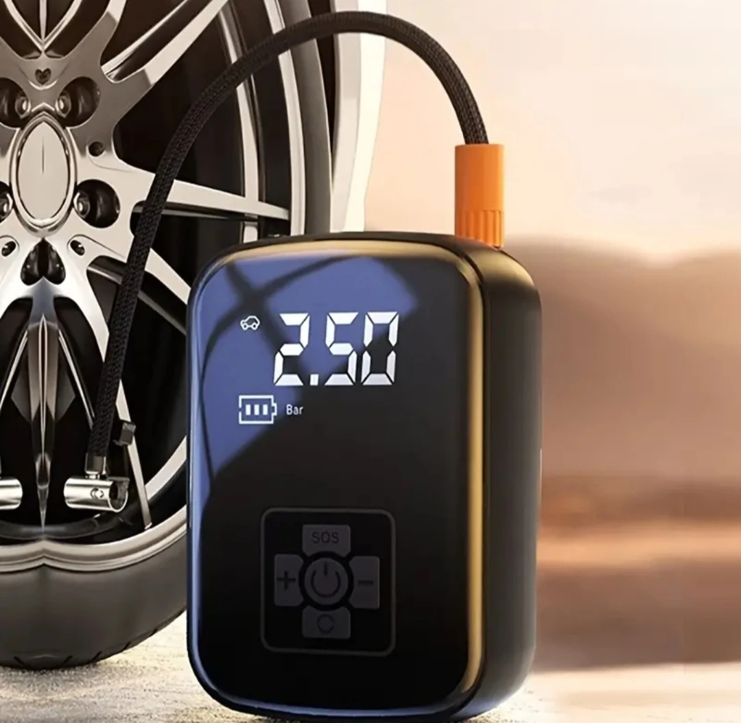 portable wireless tire inflator USB type C charge - new
